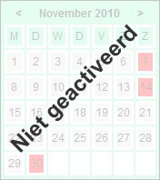 geen kalender